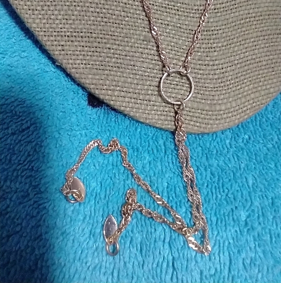 Elegant Goldtone Lariat Necklace vintage - Picture 4 of 4